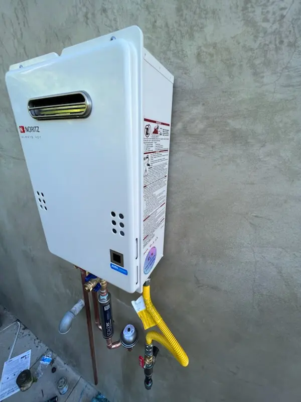 Tankless water heater installation for Clover Hill homes